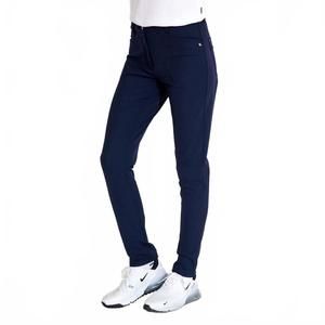 NEW ABACUS SPORTSWEAR US elite high waist 4-ways stretch golf trousers in navy